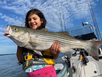 Lake Texoma. OK Striped Bass Fishing Trip