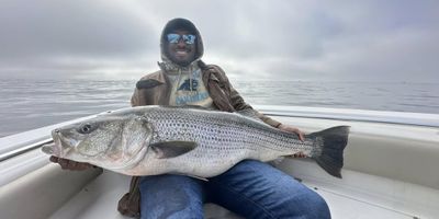 Private 8 Hour Winter Striper Fishing Trip