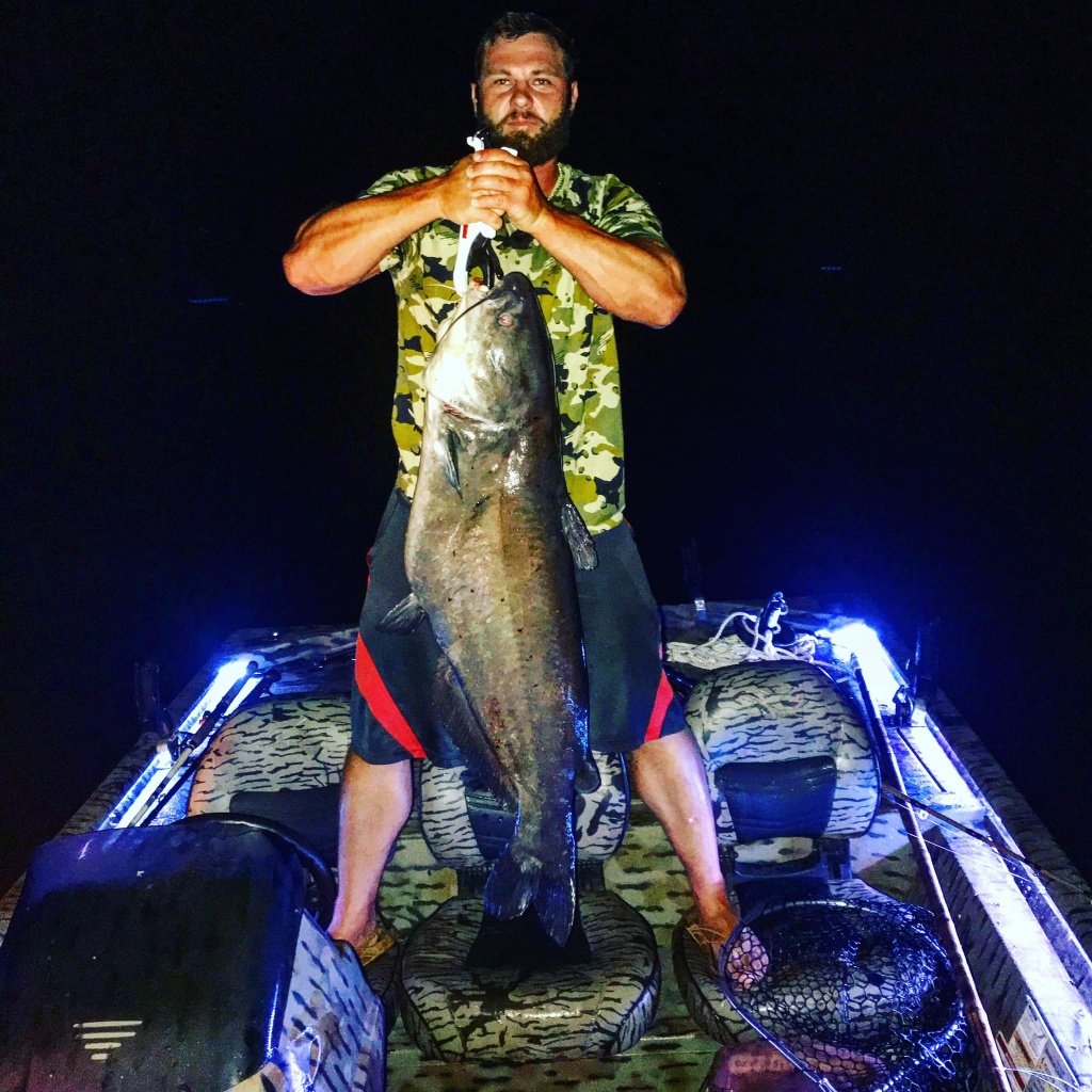 A fisherman with a catch in Florida