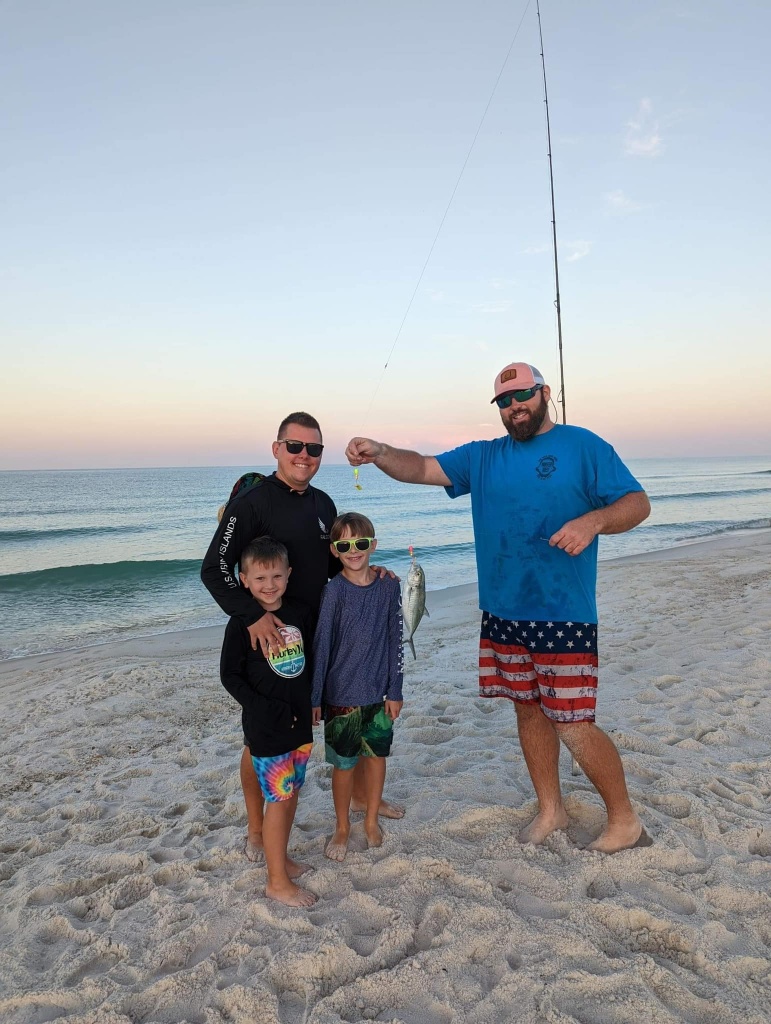 Four anglers fishing in Florida
