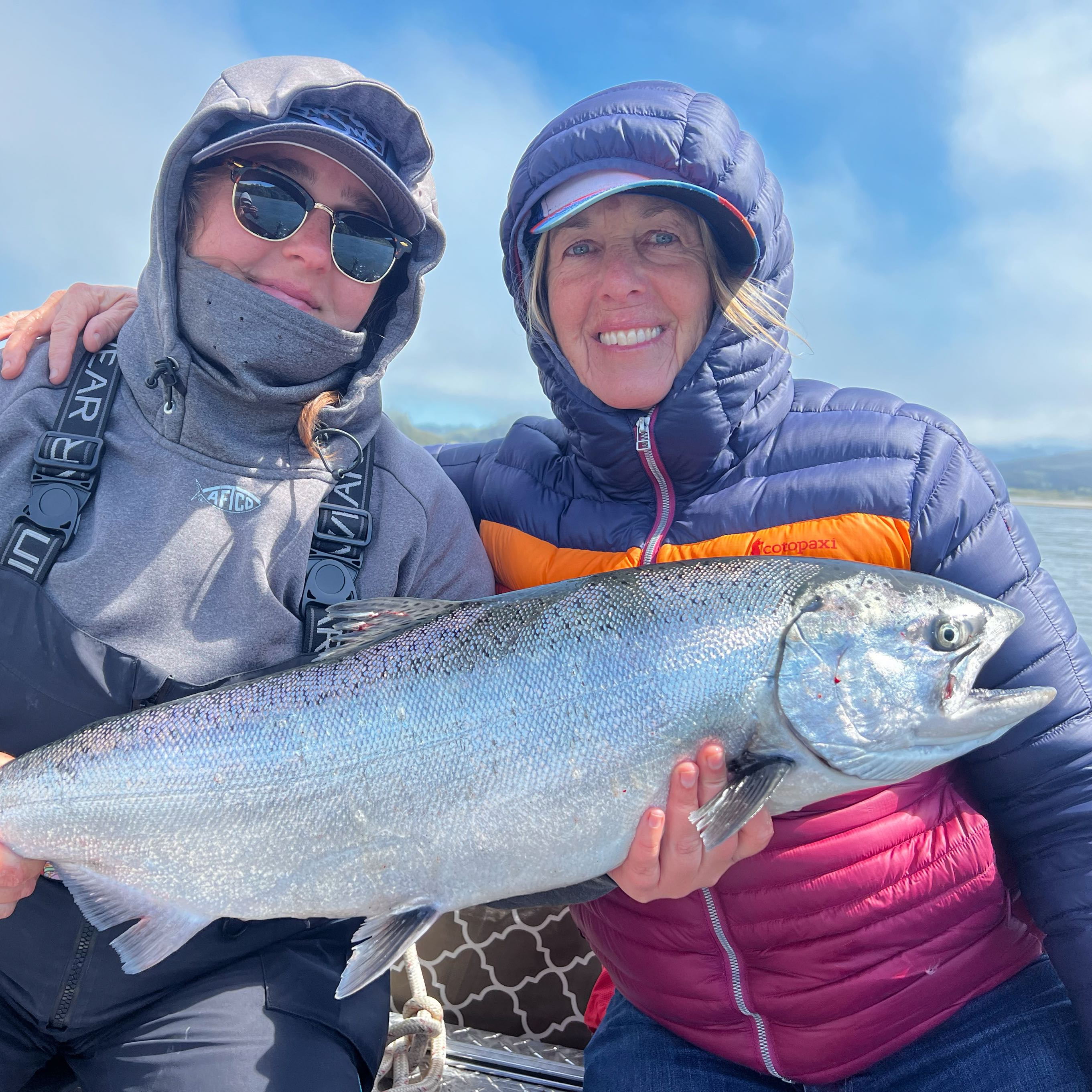 Coho salmon, 26-inch fish caught while fishing in Brookings