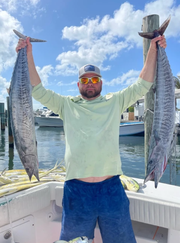 Two large fish caught while fishing in FL