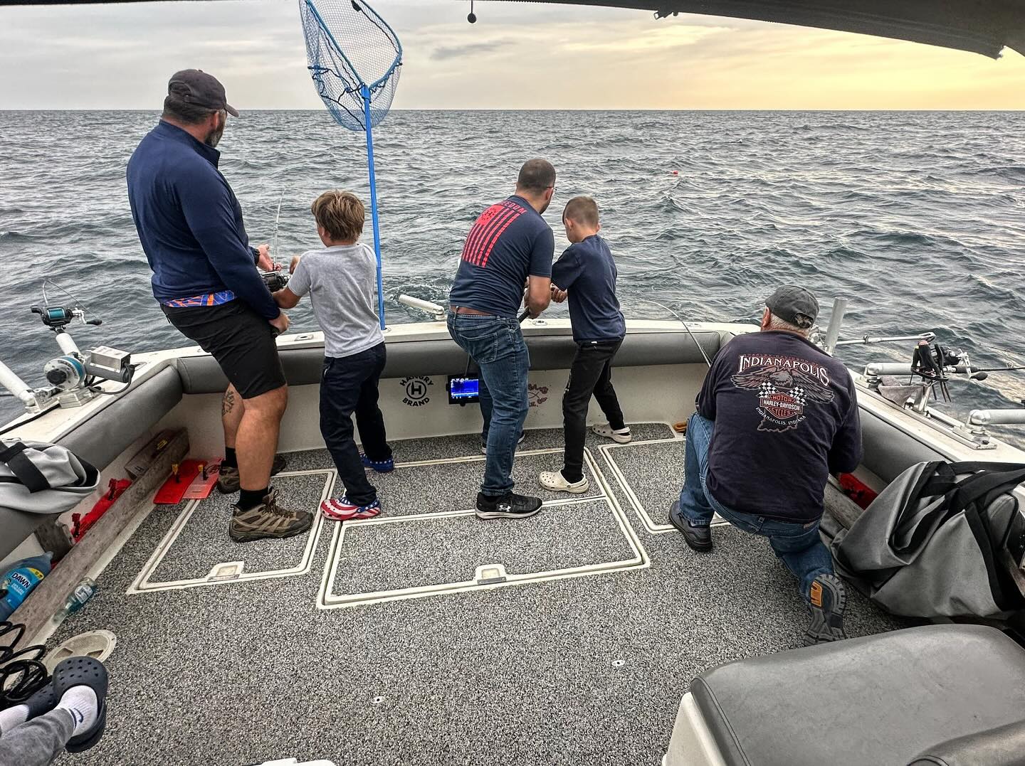 Person fishing in St. Joseph