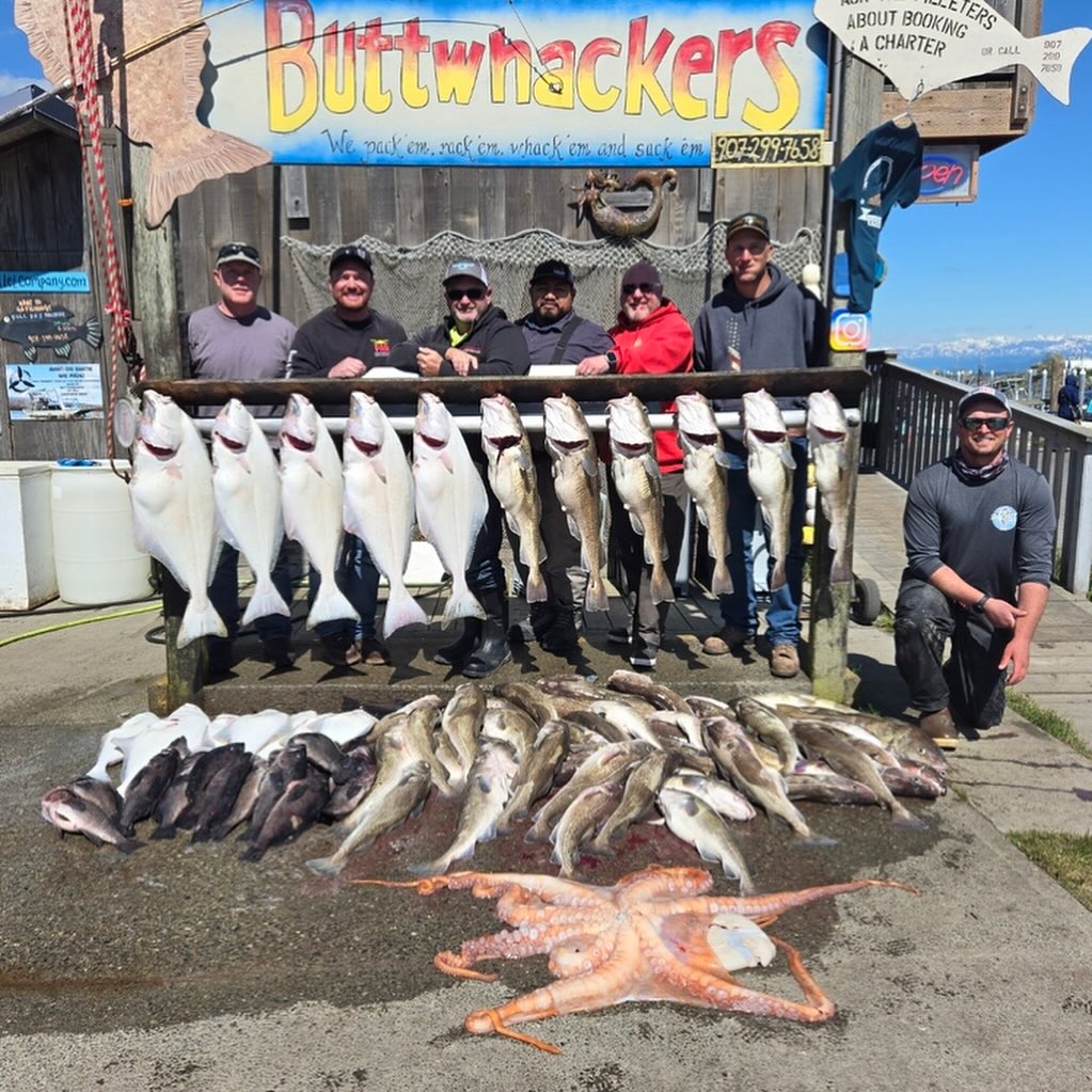 Private fishing charter boat in Homer Alaska waters targeting halibut salmon rockfish