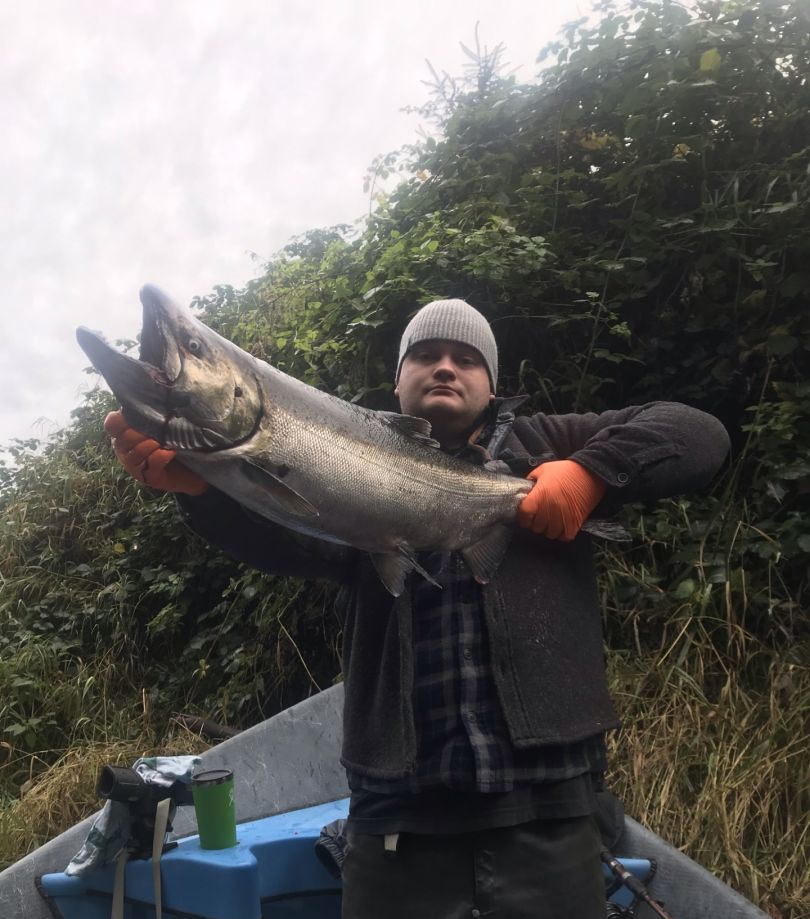 Photo of a person fishing in Eugene