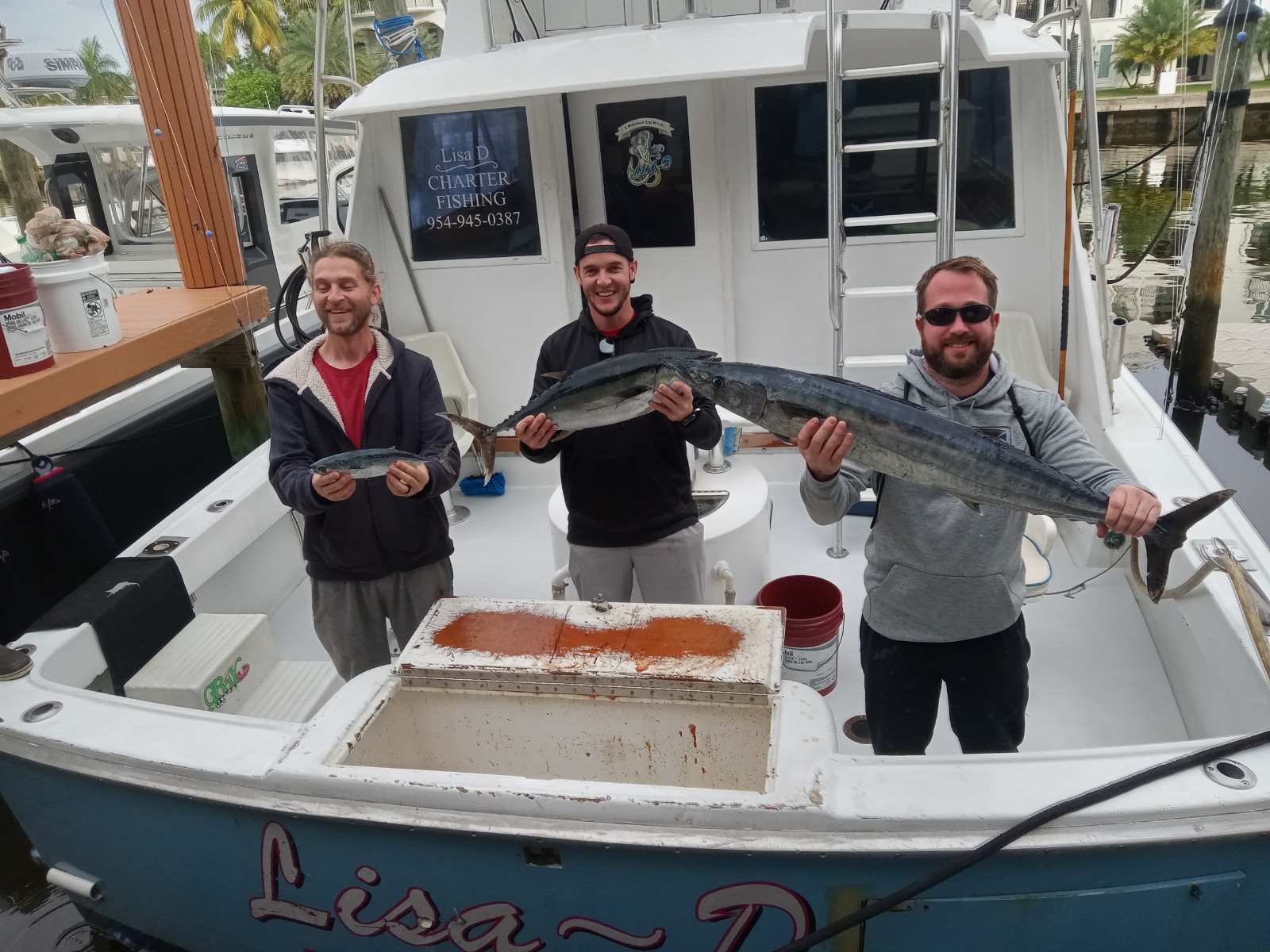 Three people fishing in Florida