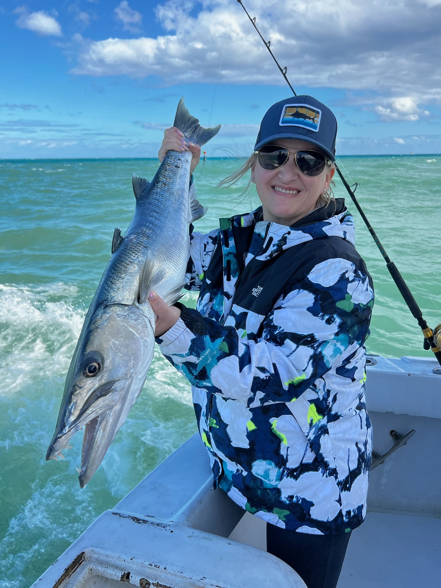 45' Hatteras sportfishing yacht for 6-hour offshore fishing trip in Pompano Beach waters