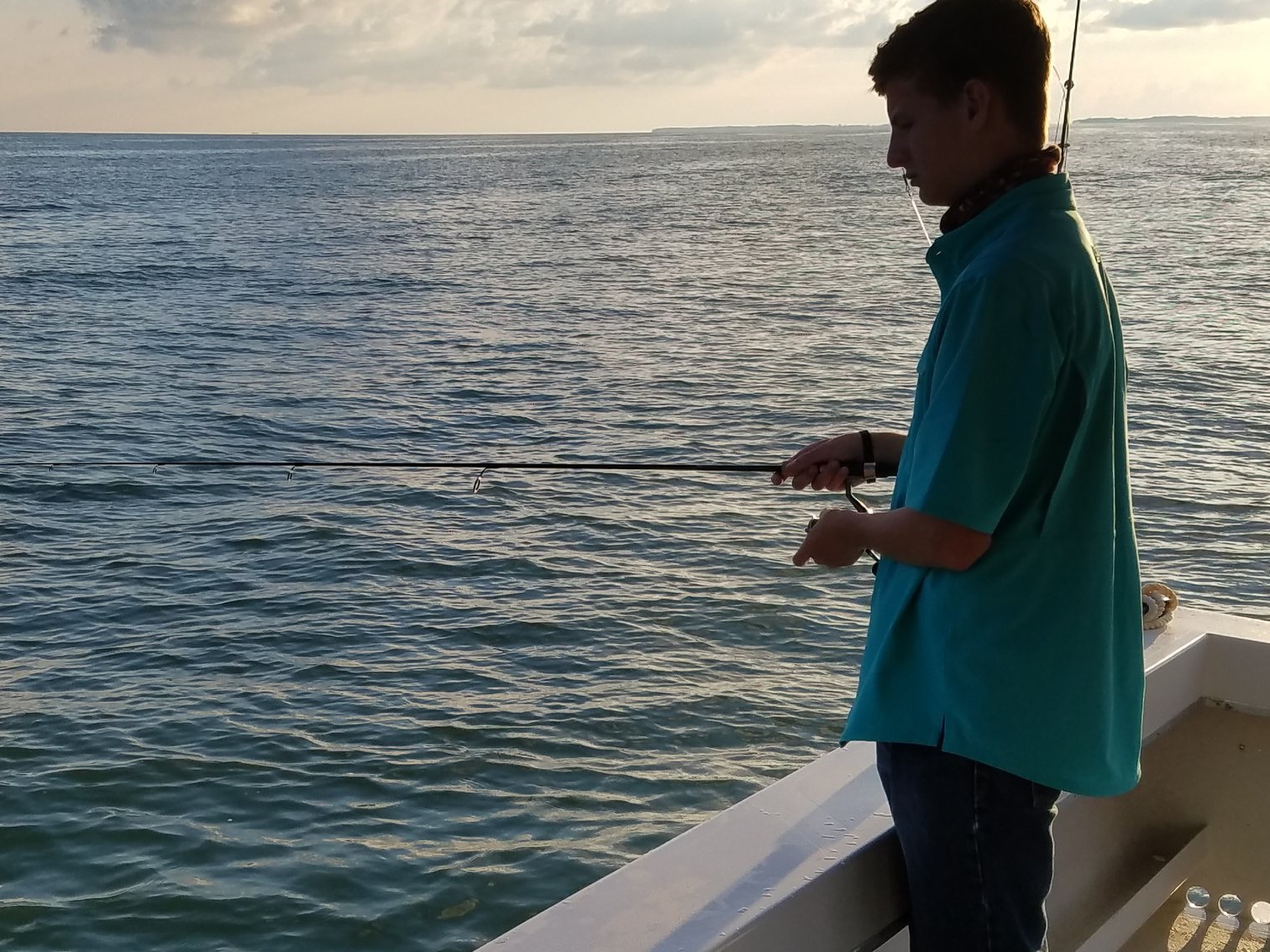 Angler enjoys fishing in Port Clinton