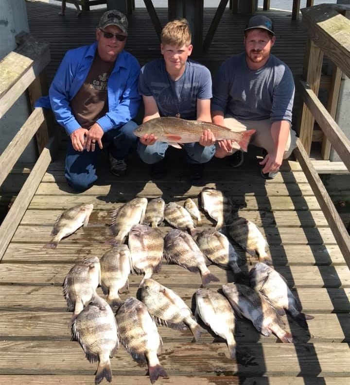 3 anglers caught 5 big fish during fishing trip in Biloxi