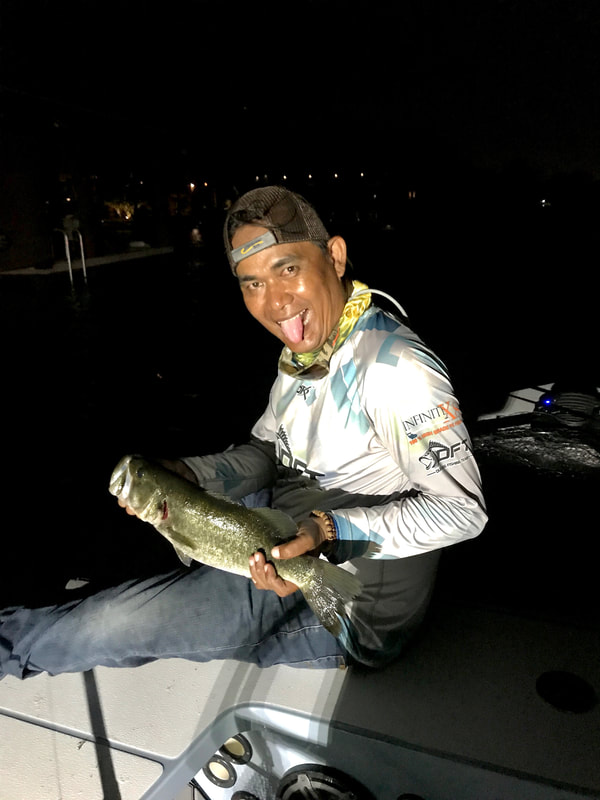 Solo fisherman on the pier in FL