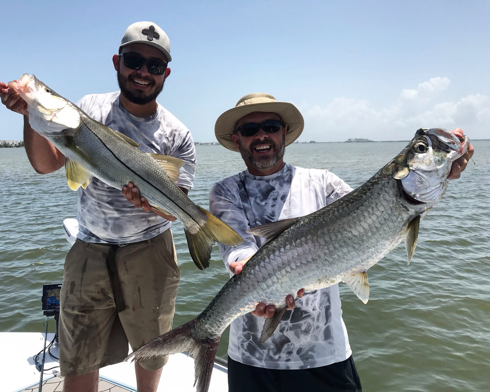 Two big snook and tarpon fish caught in Orlando