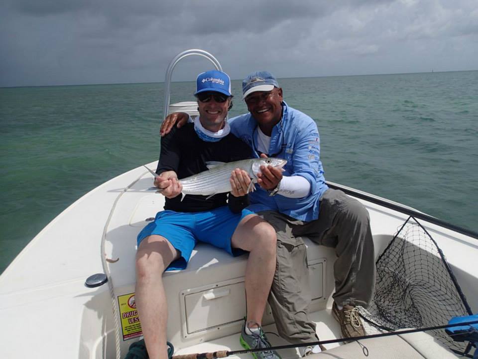 Two people fishing in Marathon
