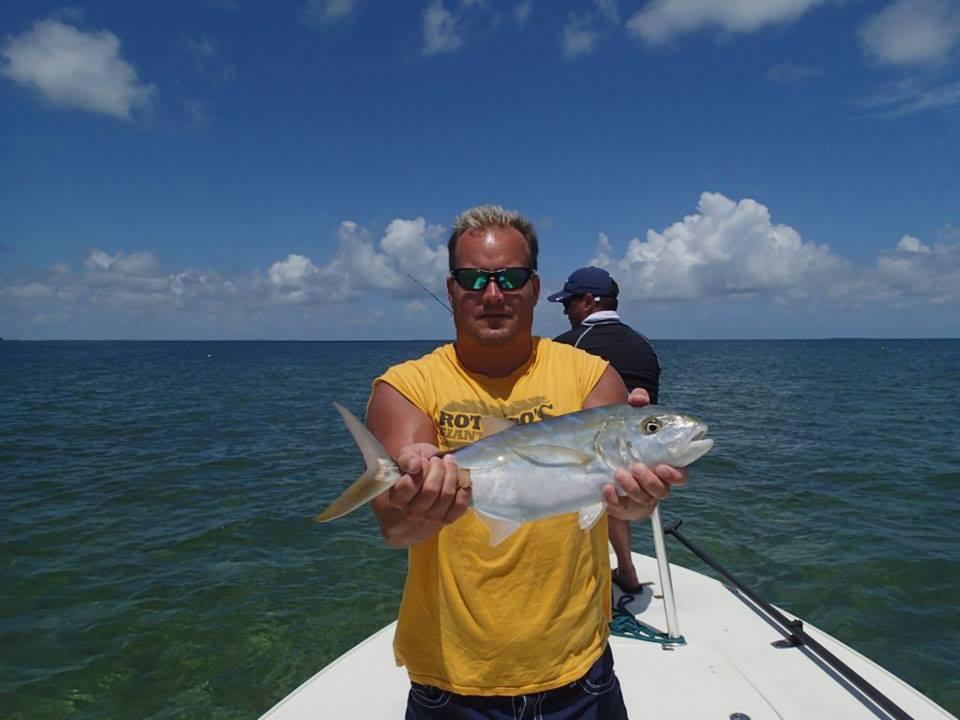 2 people fishing in Marathon, Florida