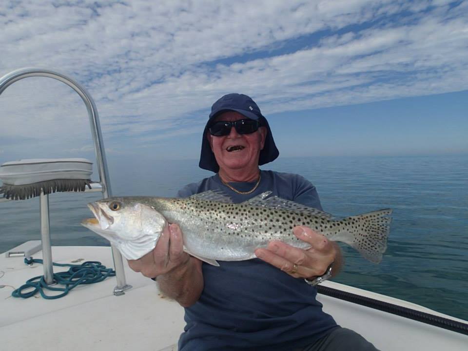 Angler with a 27-inch catch in Marathon
