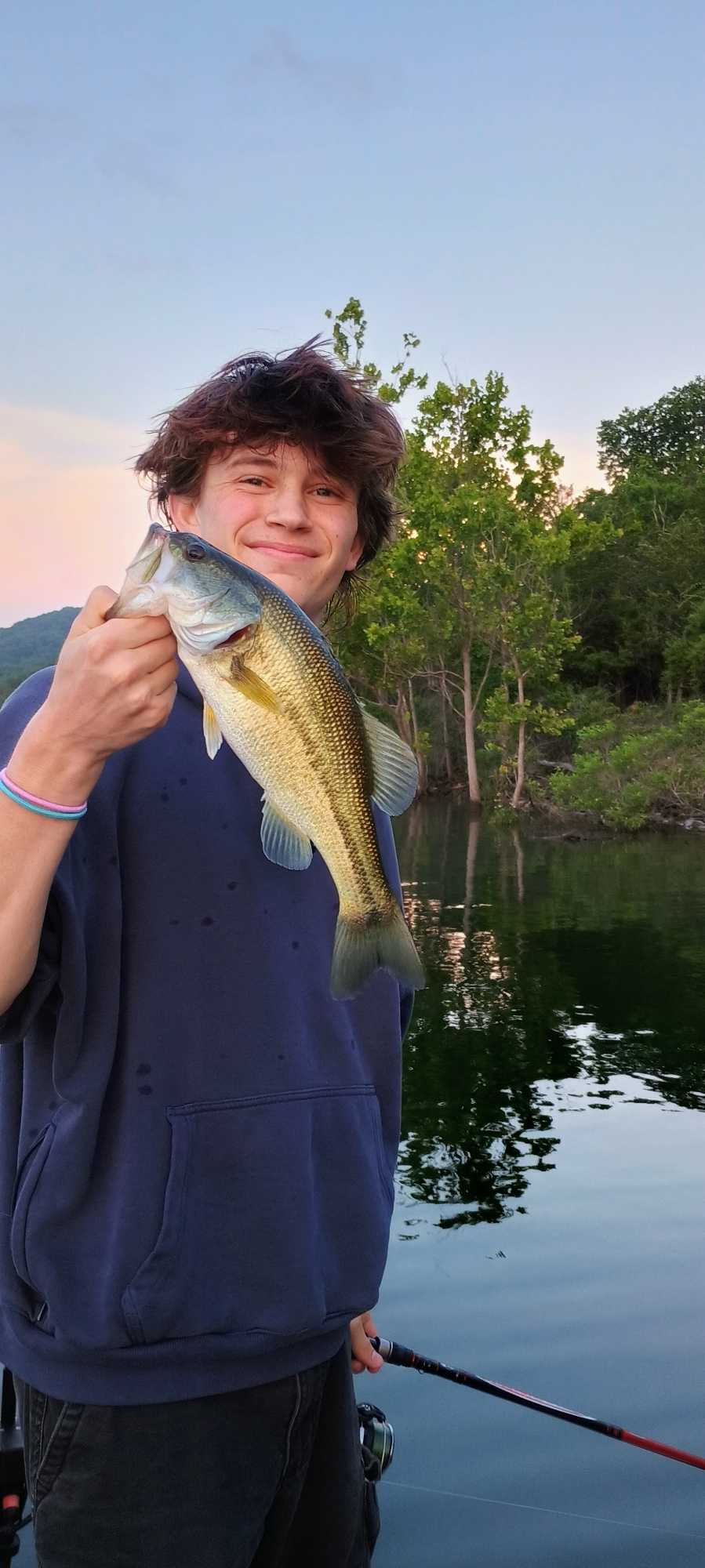 Freshwater bass caught while fishing in Branson MO