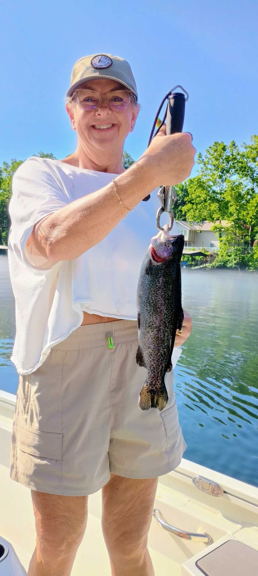 Rainbow trout caught fishing in Branson MO