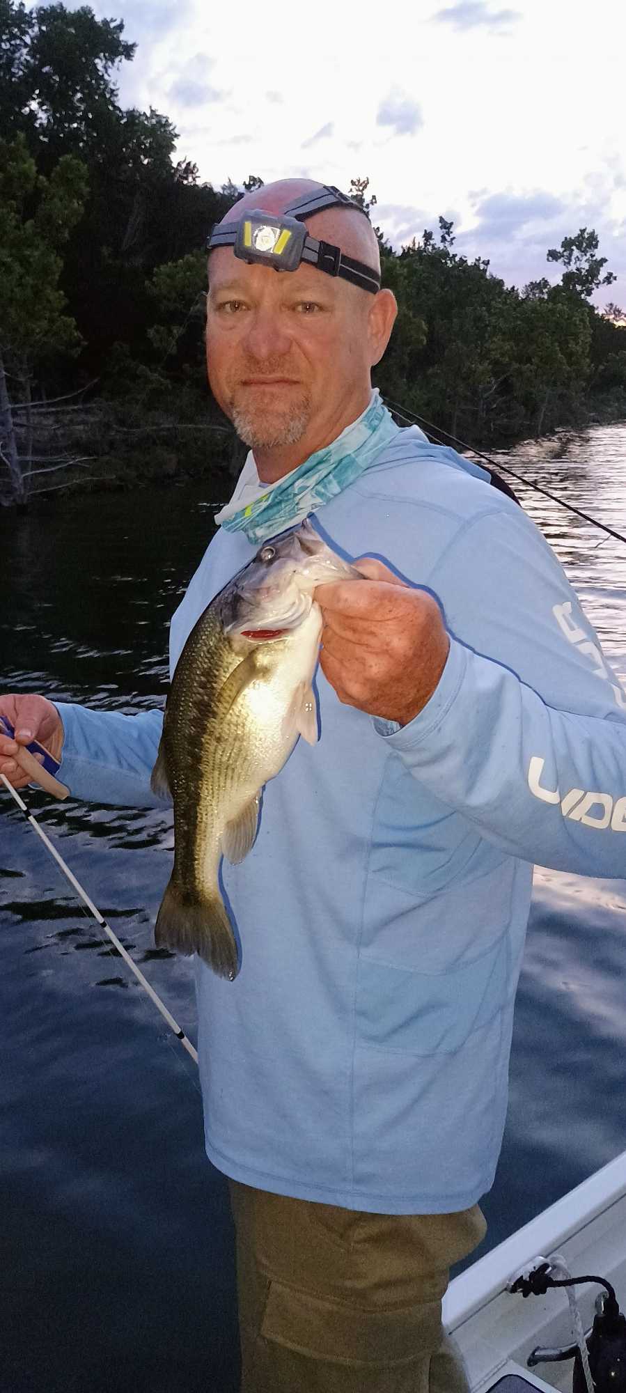 Spotted bass caught while fishing in Branson MO