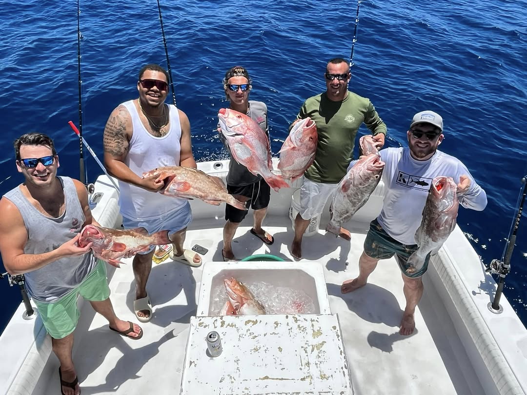 Five anglers fishing at Belleair Bluffs