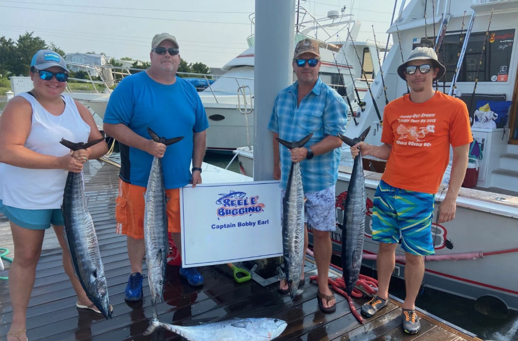 4 wahoo fish caught in NC