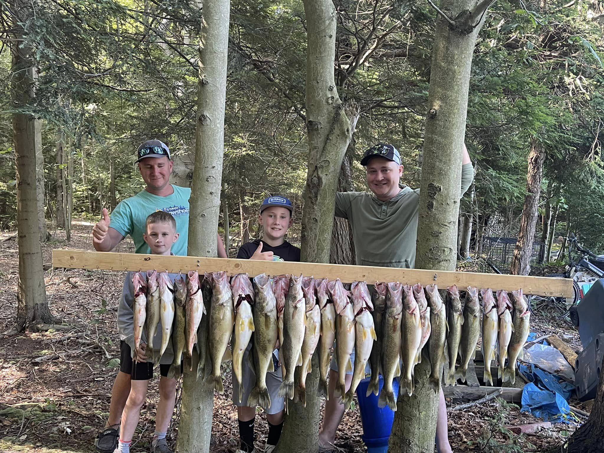 6 sauger fish caught during fishing trip in Conneaut