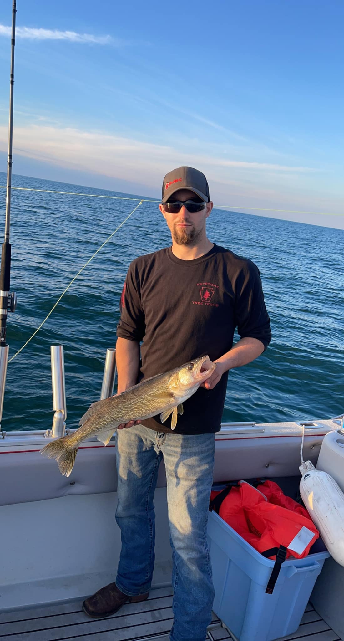 Great fishing catch of a 17-inch fish in Conneaut