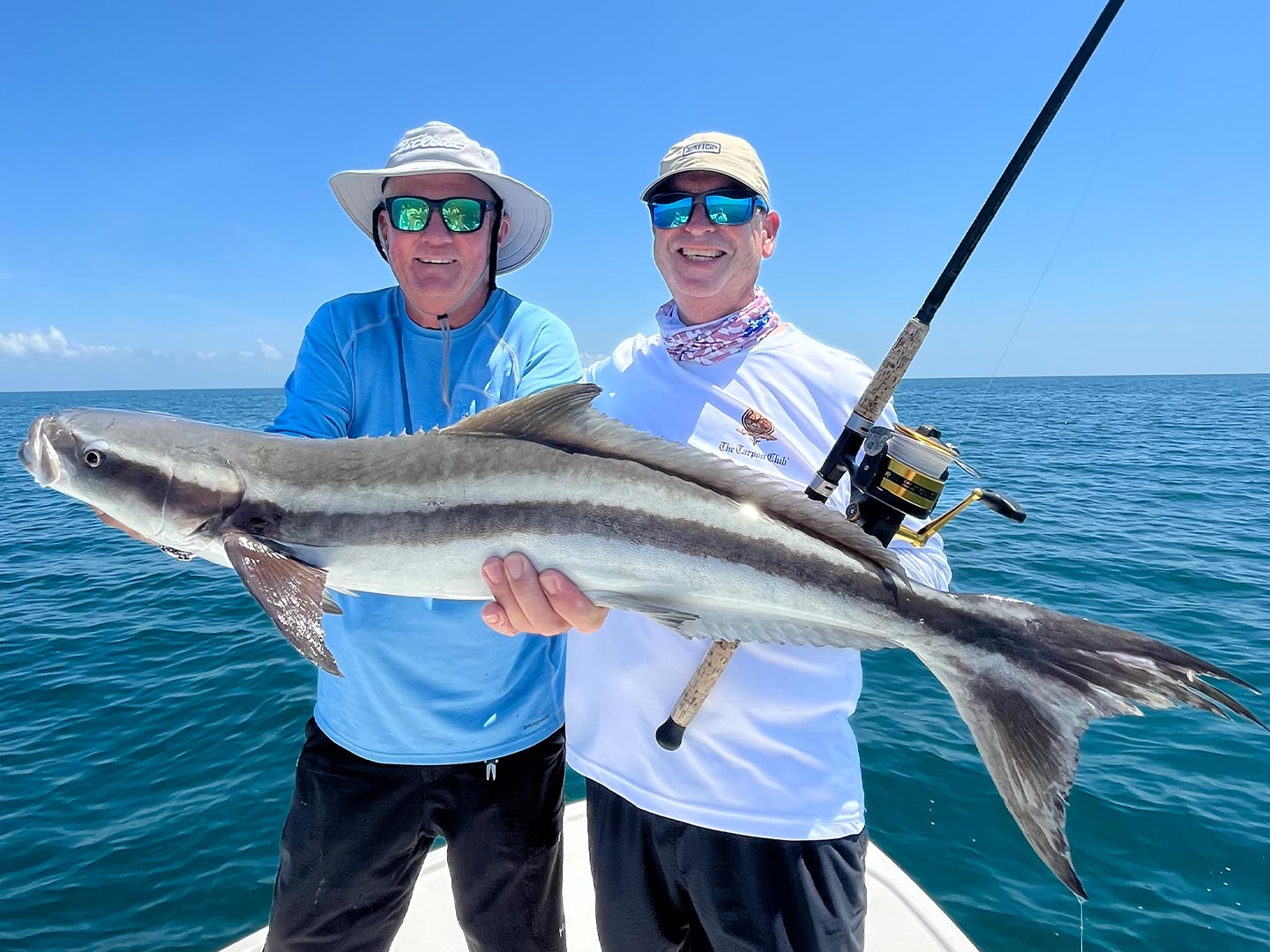 Cobia fish caught on fishing trip at Danford Street