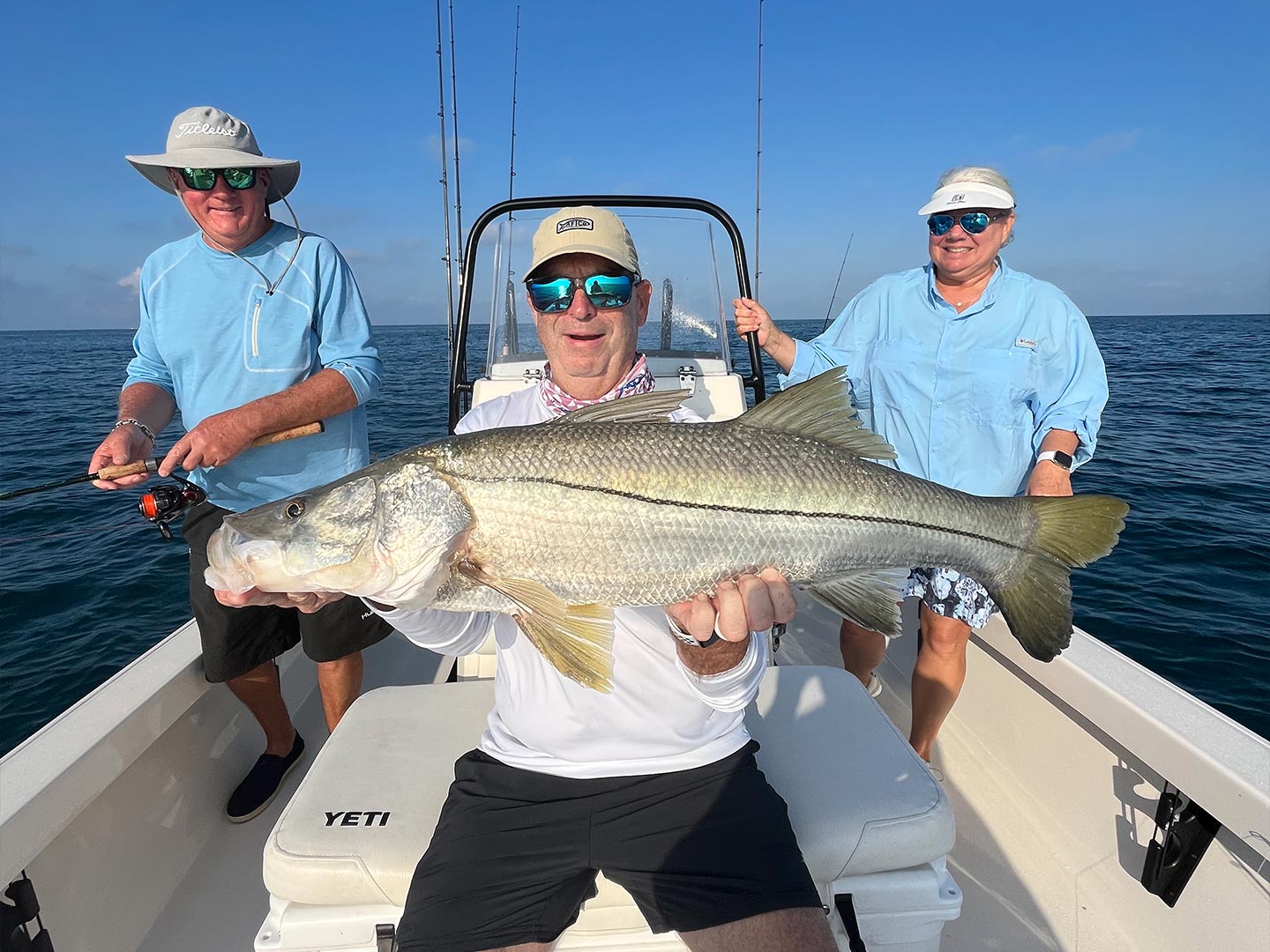 Snook, a 38-inch fish, caught while fishing on Danford Street
