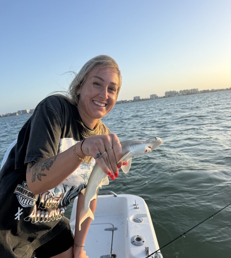 Bonnethead shark caught while fishing in Fort Myers FL