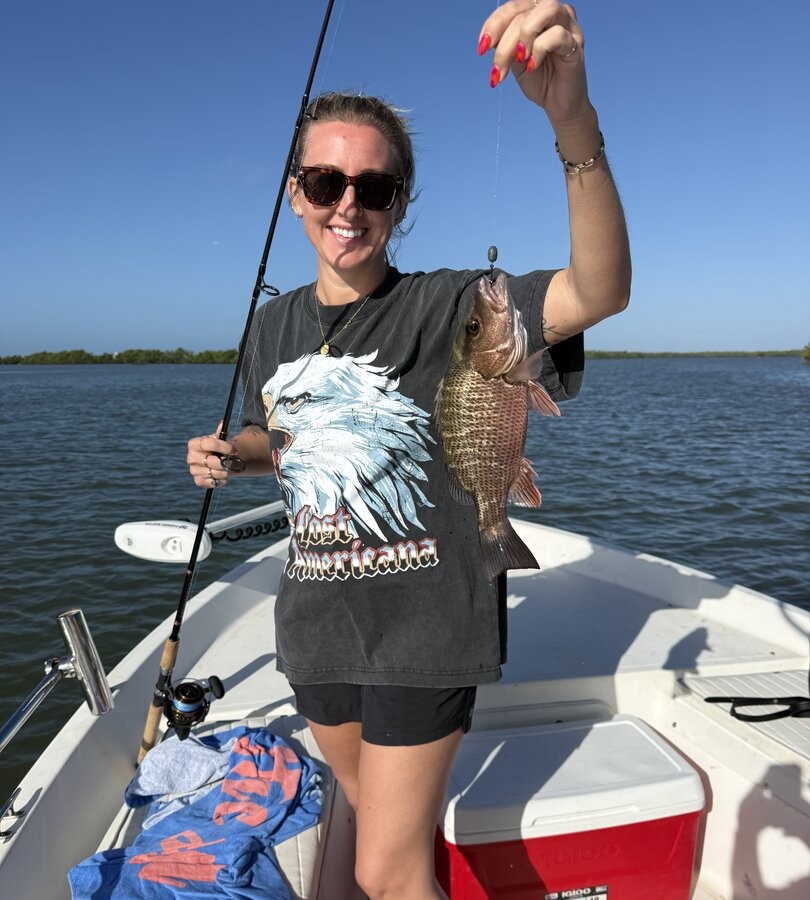 Grey snapper caught while fishing in Fort Myers FL