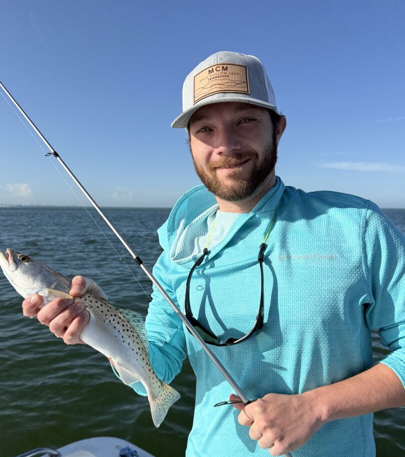 Speckled trout catch while fishing in Fort Myers FL waters