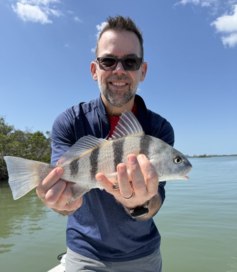 Morning inshore fishing charter boat in Bonita Springs targeting snook and redfish in backcountry