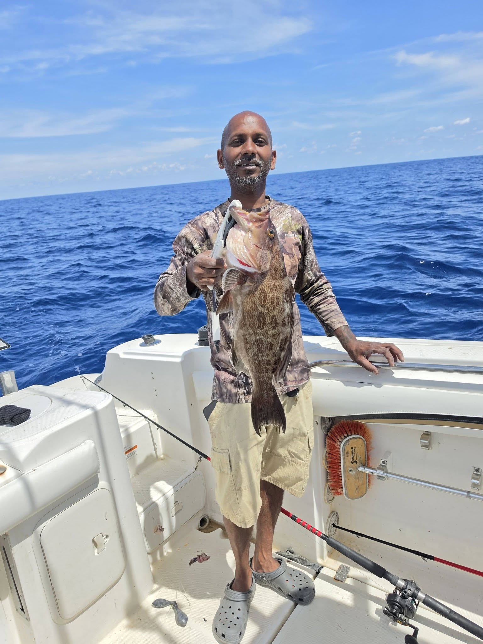 Scamp grouper caught while fishing off Oak Island NC