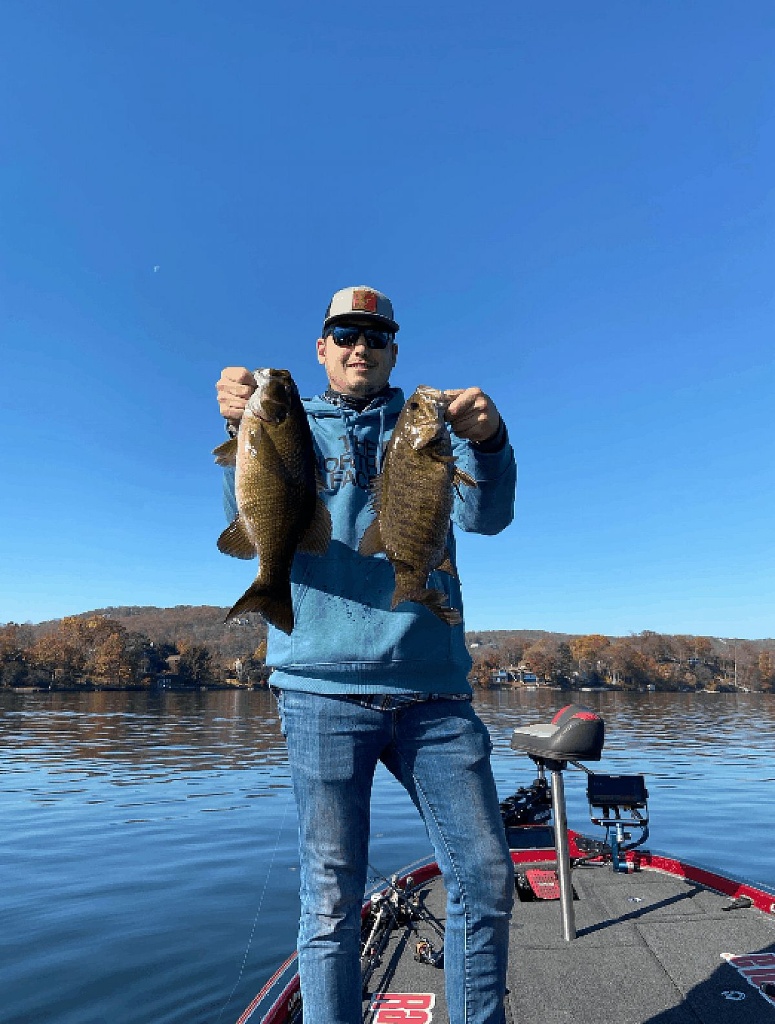 2 small fish caught while fishing in CT