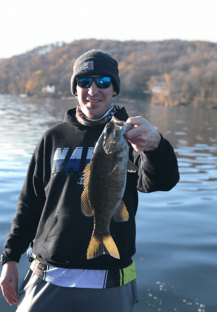 Smallmouth bass caught while fishing in CT