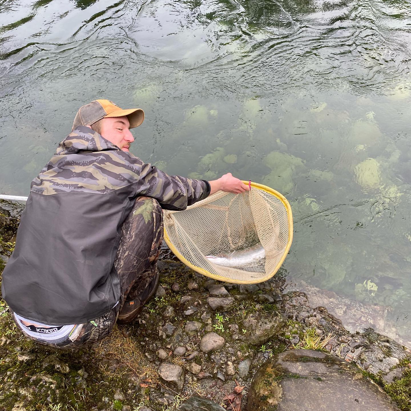 Angler fishing in BC with the Best, great fishing experience