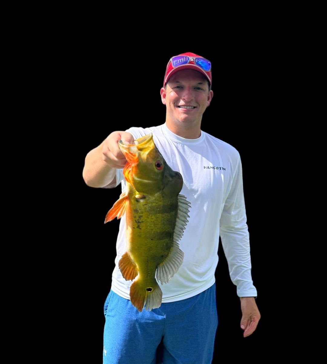 Angler with fishing rod in Hollywood