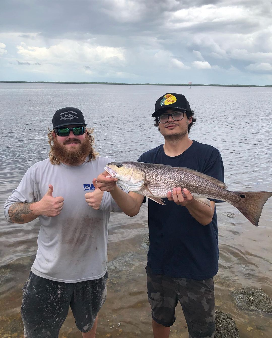Redfish caught by 2 people in Hollywood