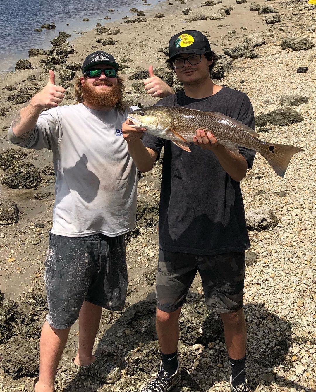 Redfish caught in Hollywood, Florida