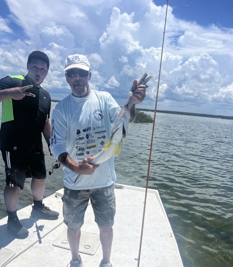 Fishing trip on boat in Spring Hill FL waters with fresh catch