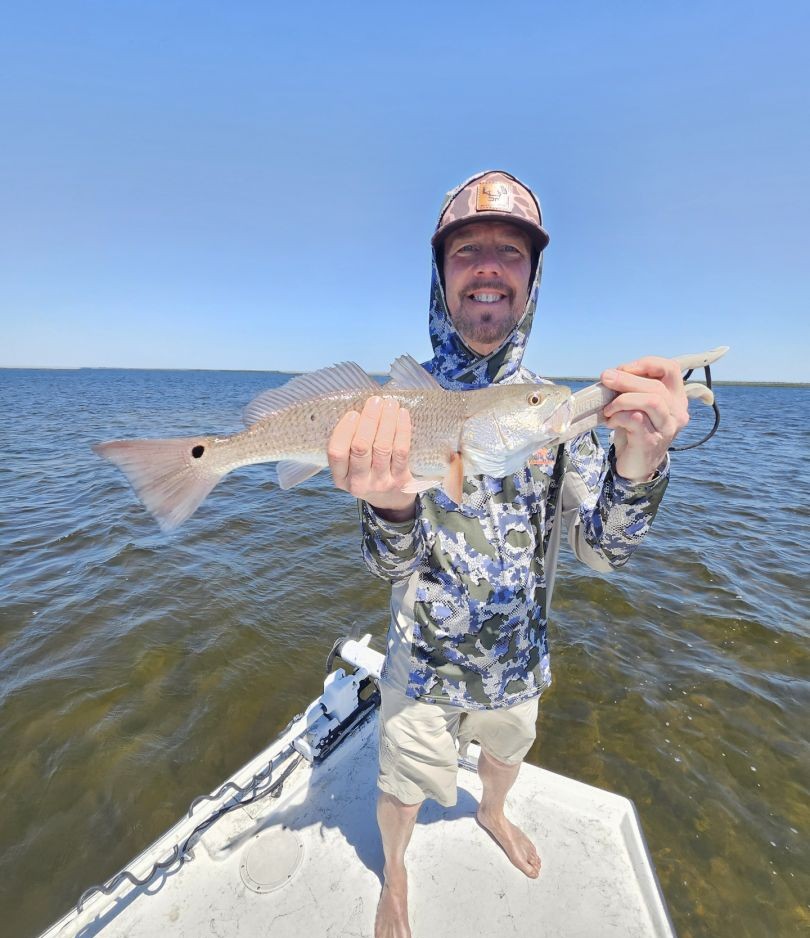 Redfish catch held on fishing boat in Spring Hill FL waters