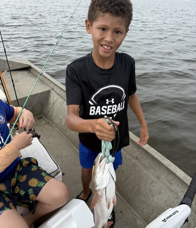 Redfish catch on fishing charter in Spring Hill FL