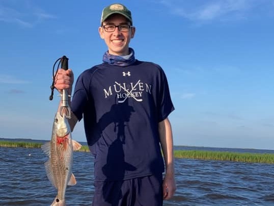 One angler fishing in Saint Bernard