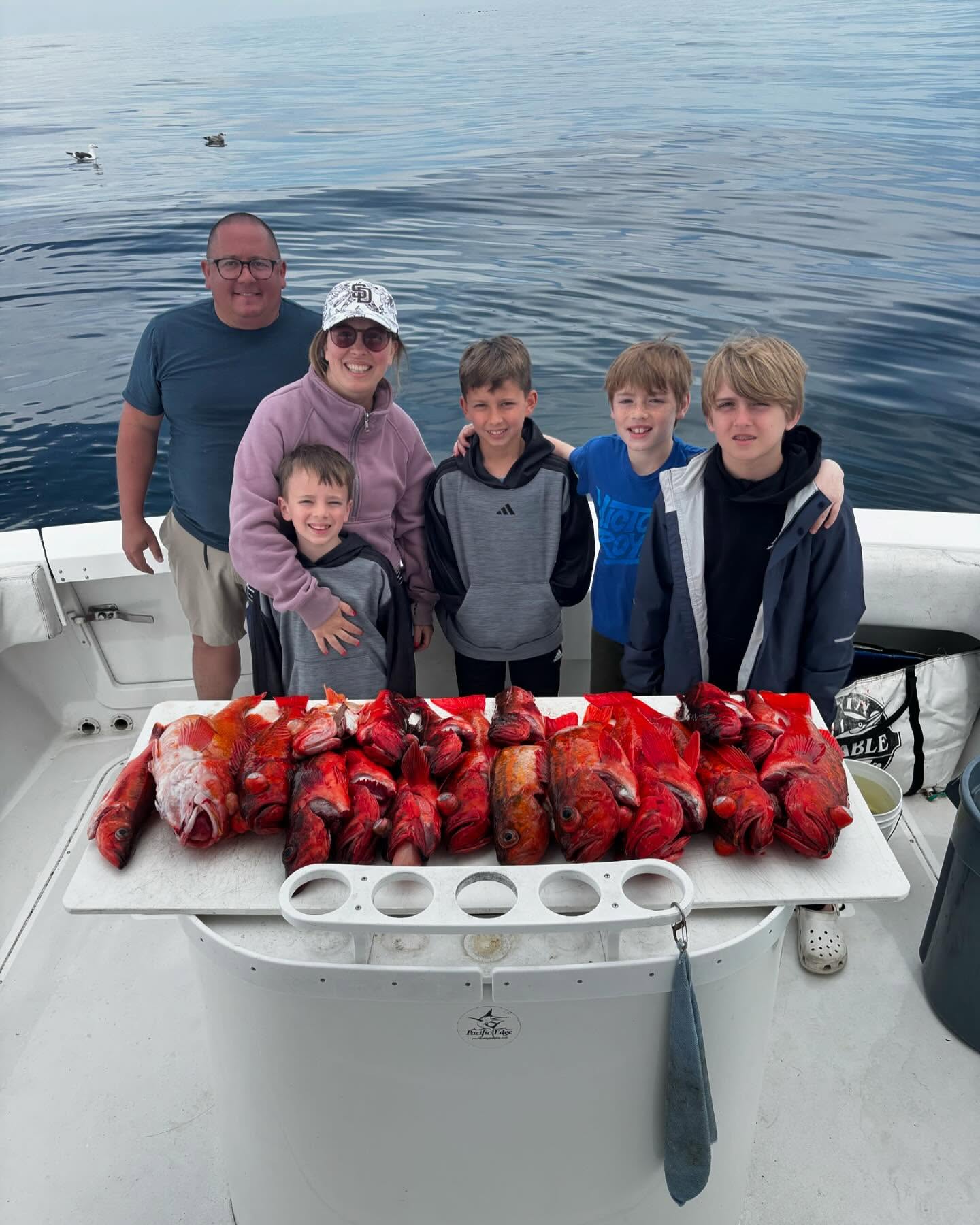 6 people fishing in California