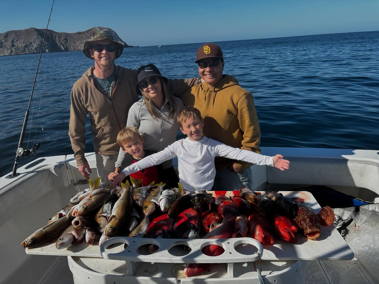 5 people fishing in CA