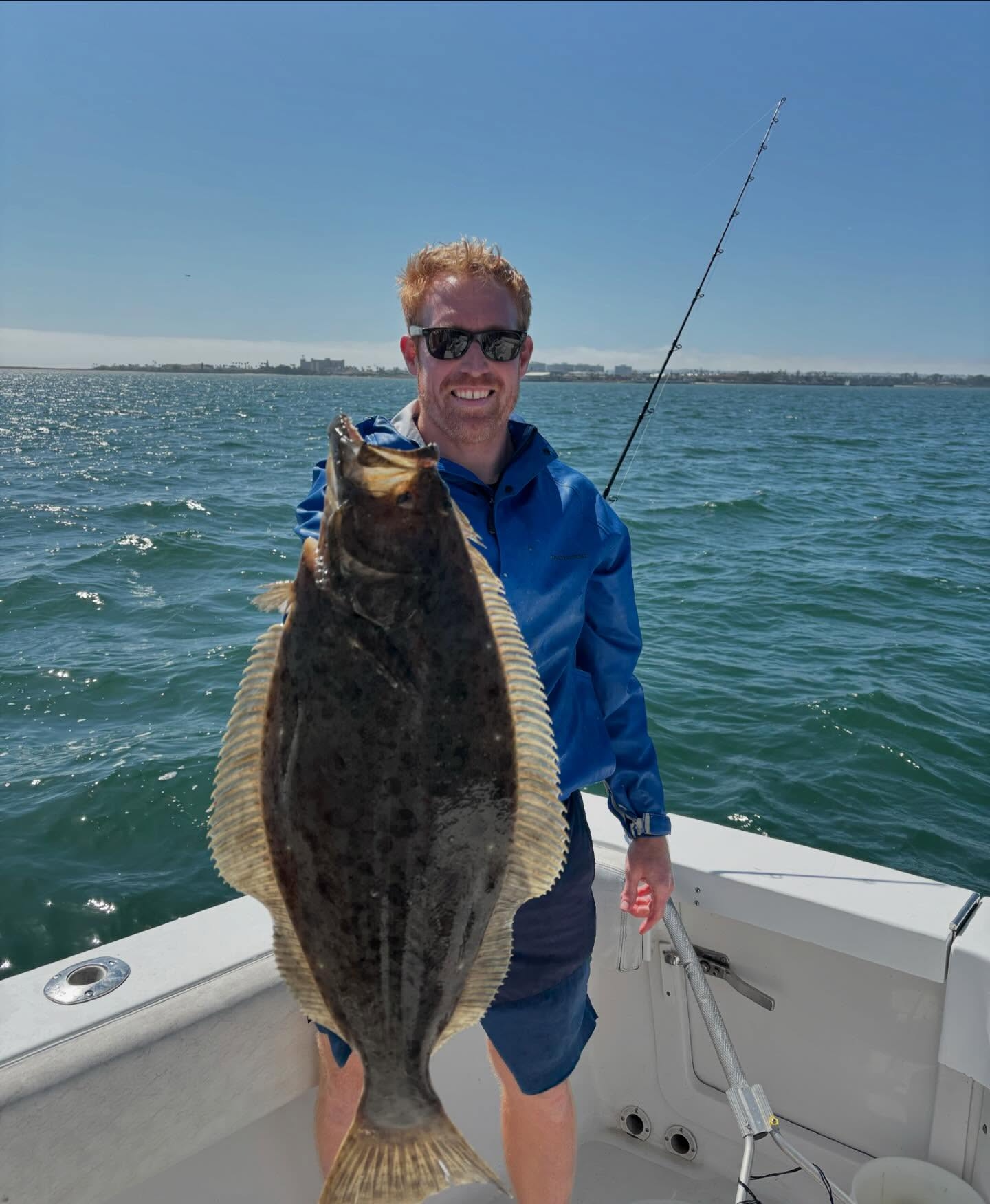 Lone angler fishing in California
