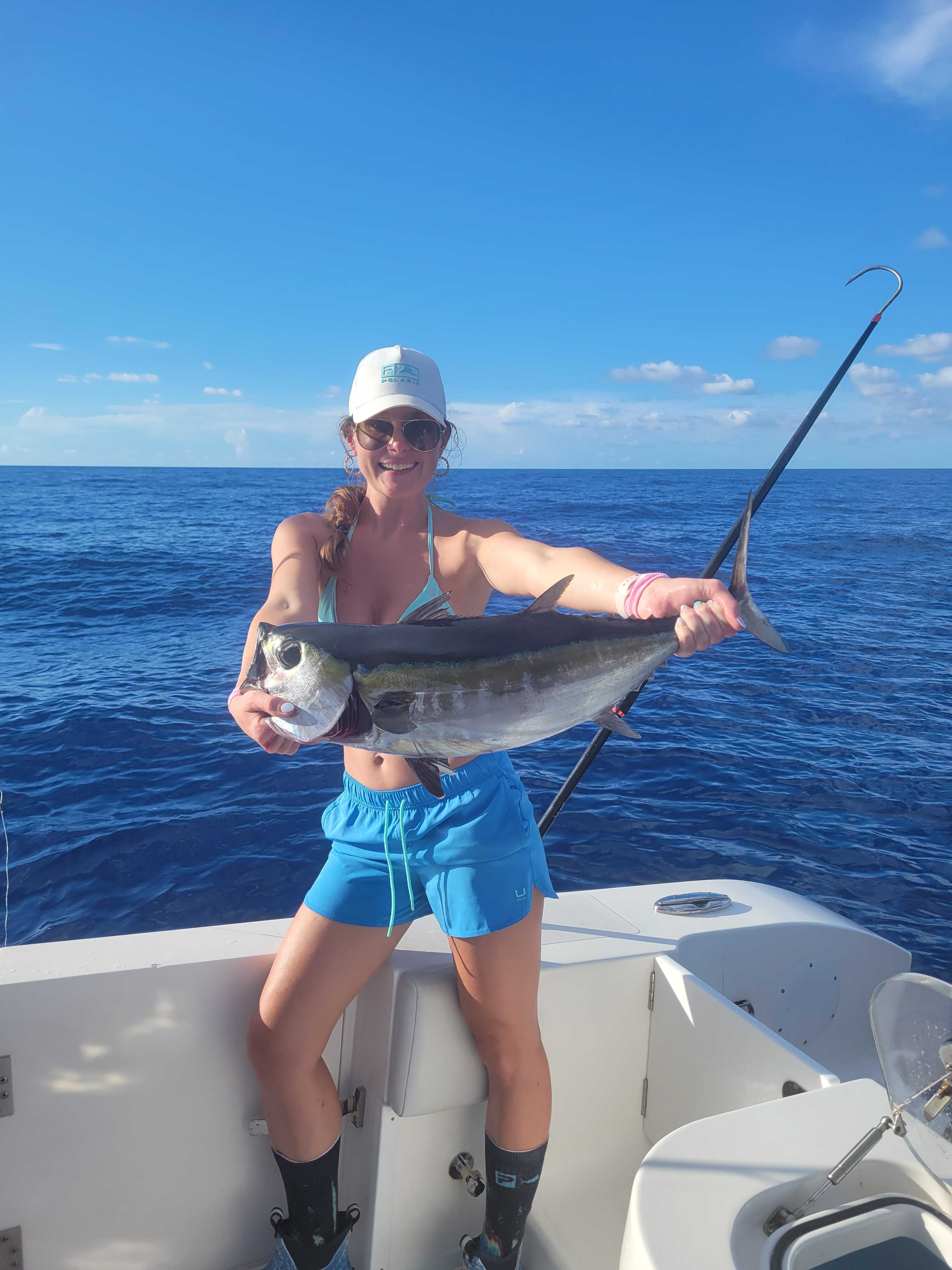 Blackfin tuna fish caught while fishing in FL