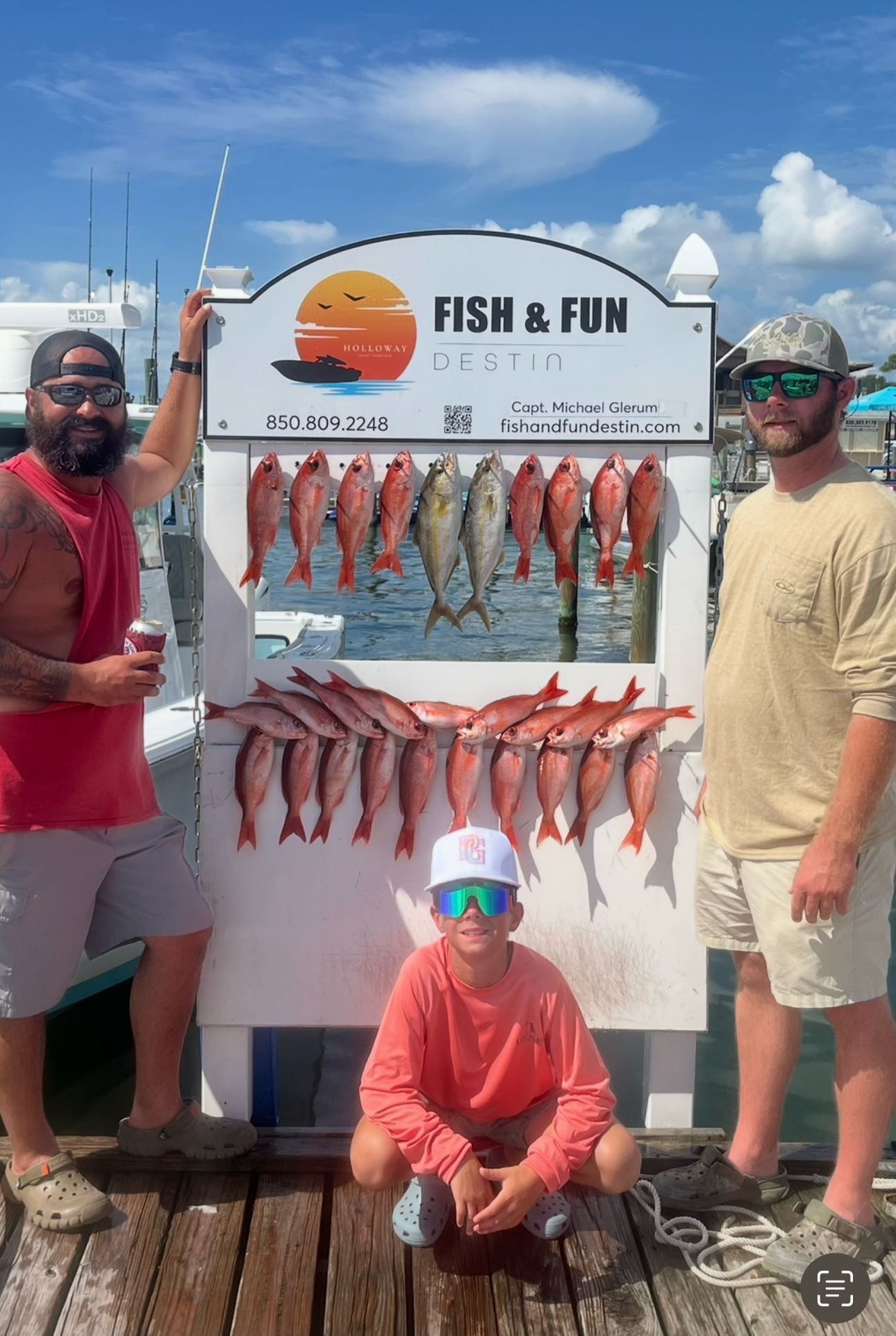 3 people fishing in FL