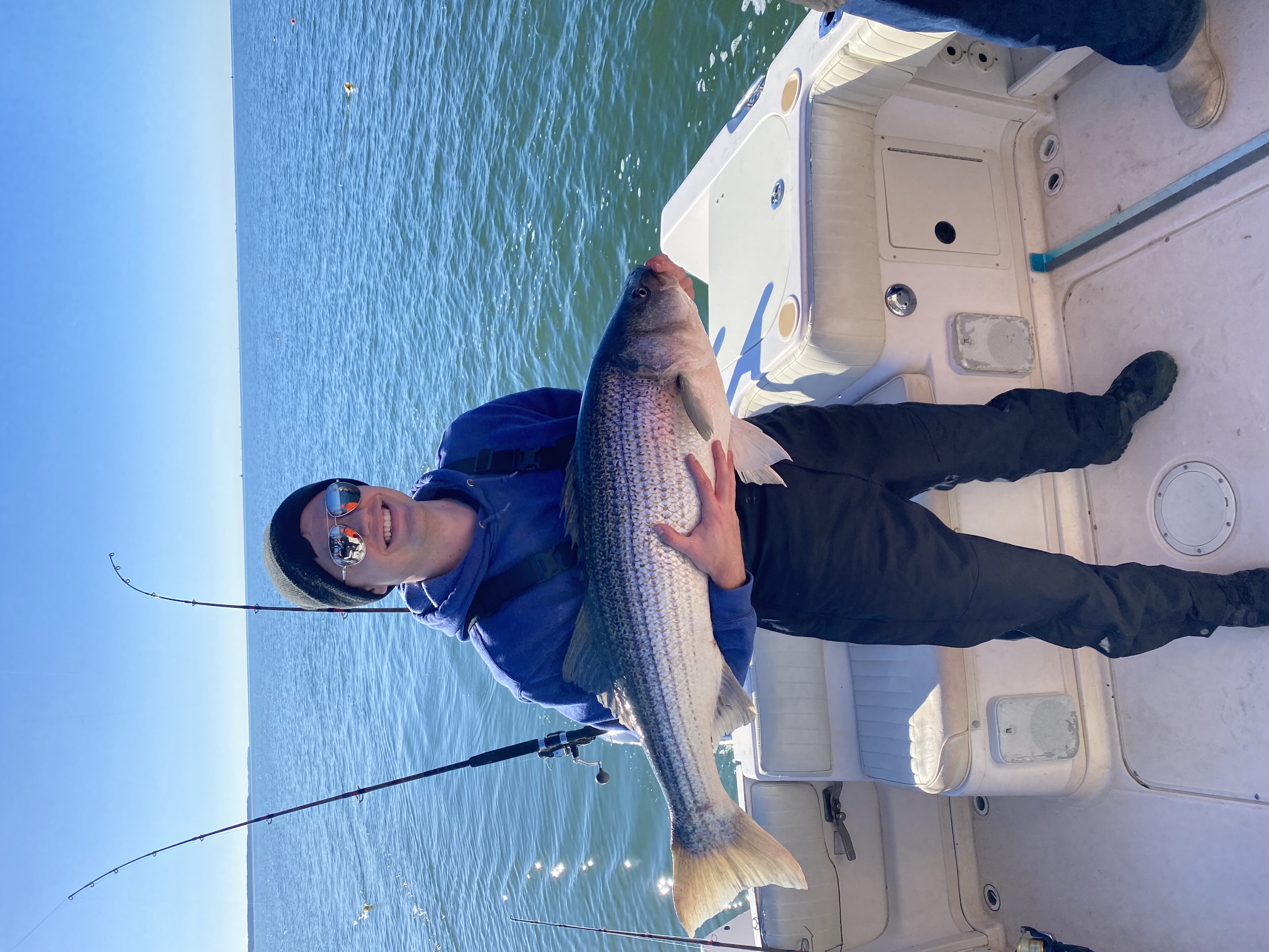 Striped bass fishing in VA