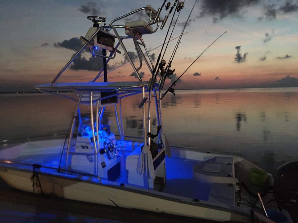 Saltwater fishing boat