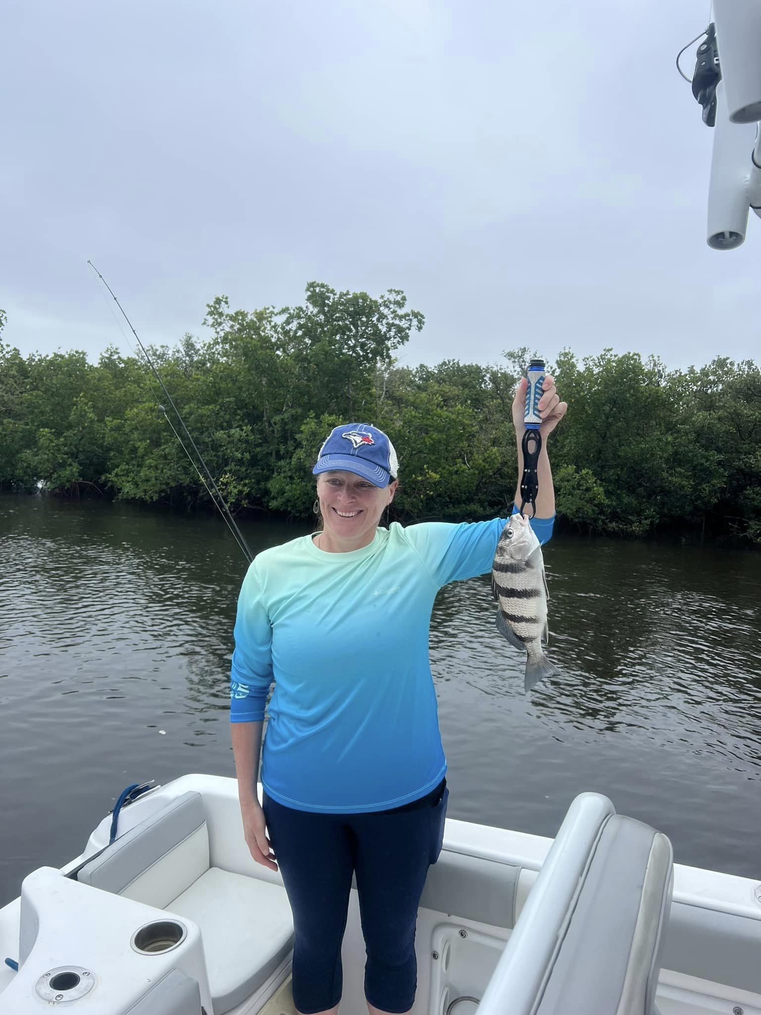 Black Drum fish caught fishing in FL